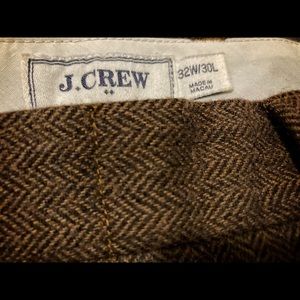 J.CREW brown/black Herringbone pants 32W/30L